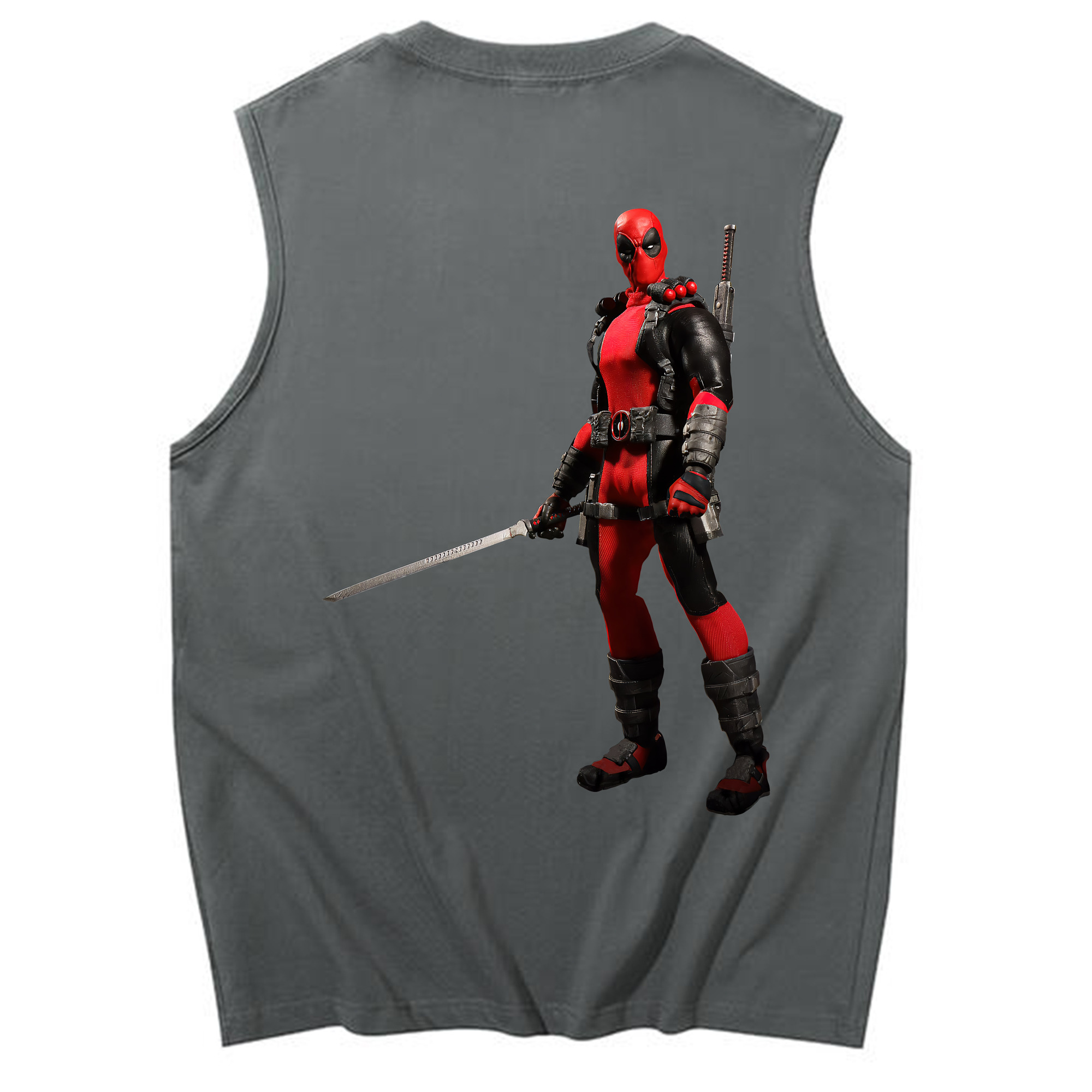 （画像用） Deadpool デッドプール コットン100％タンクトップ（背面プリント）